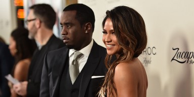 Sean 'Diddy' Combs and actress Cassie Ventura attend the premiere of Lionsgate's 'The Perfect Match' at ArcLight Hollywood on March 7, 2016 in Hollywood, Calif.
