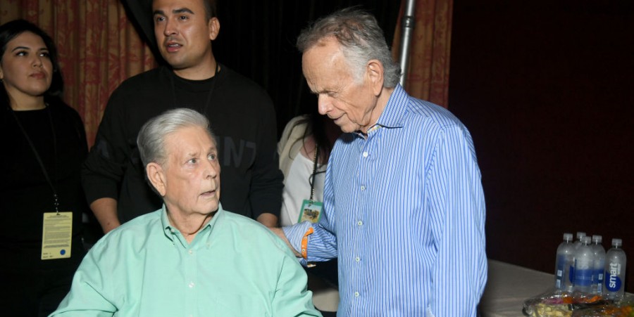 Brian Wilson and Al Jardine attend the world premiere of Disney+ documentary 