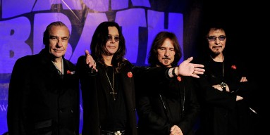 Bill Ward, Ozzy Osbourne, Geezer Butler and Tony Iommi of Black Sabbath appear at a press conference to announce their first new album in 33 years and a world tour in 2012 at the Whisky a Go Go on November 11, 2011 in West Hollywood, Calif.