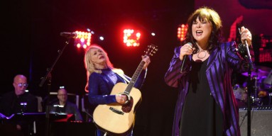 Nancy Wilson (L) and Ann Wilson of Heart perform onstage during the Third Annual Love Rocks NYC Benefit Concert for God's Love We Deliver on March 07, 2019 in New York City. 