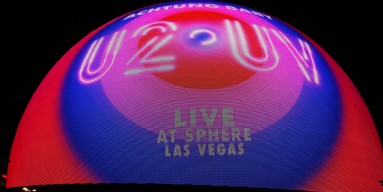 The opening of U2's show at the Sphere at The Venetian Resort