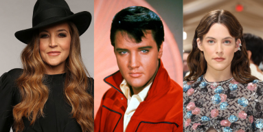 Lisa Marie Presley, Elvis Presley and Riley Keough.