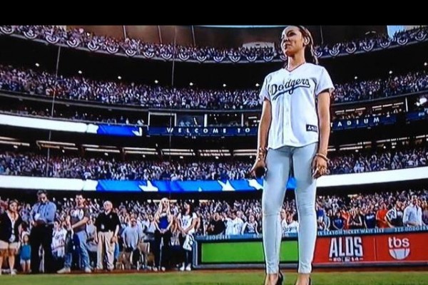 TINASHE on X: Boutta sing the national anthem at the @Dodgers game 🙌    / X